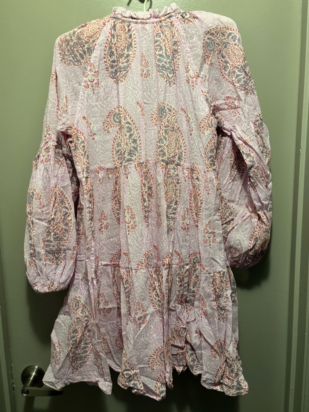 Oliphant Paisley Balloon Sleeve Dress - Picture 4 of 6